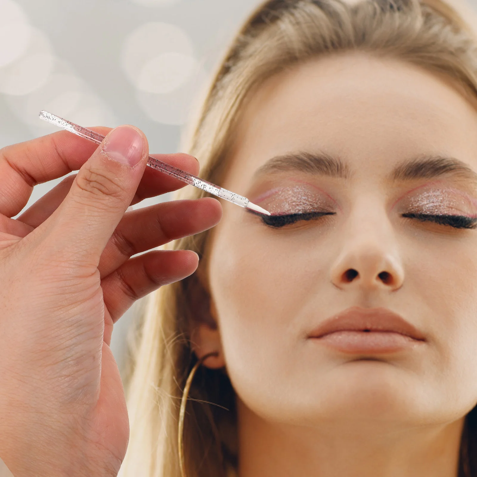 Set di pennelli per eyeliner in nylon per applicazioni precise Trucco per occhi Fodere per labbra Dettagli ombretti Punte morbide Design ergonomico