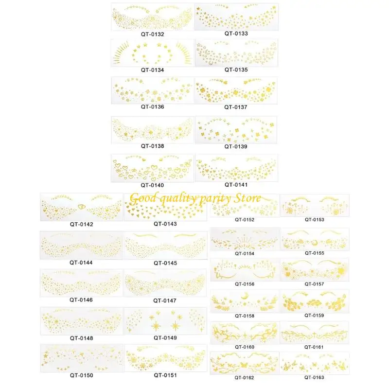 

M4YA 1 Sheet Elegant Butterfly Rose Face Decals for Weddings and Special Occasions