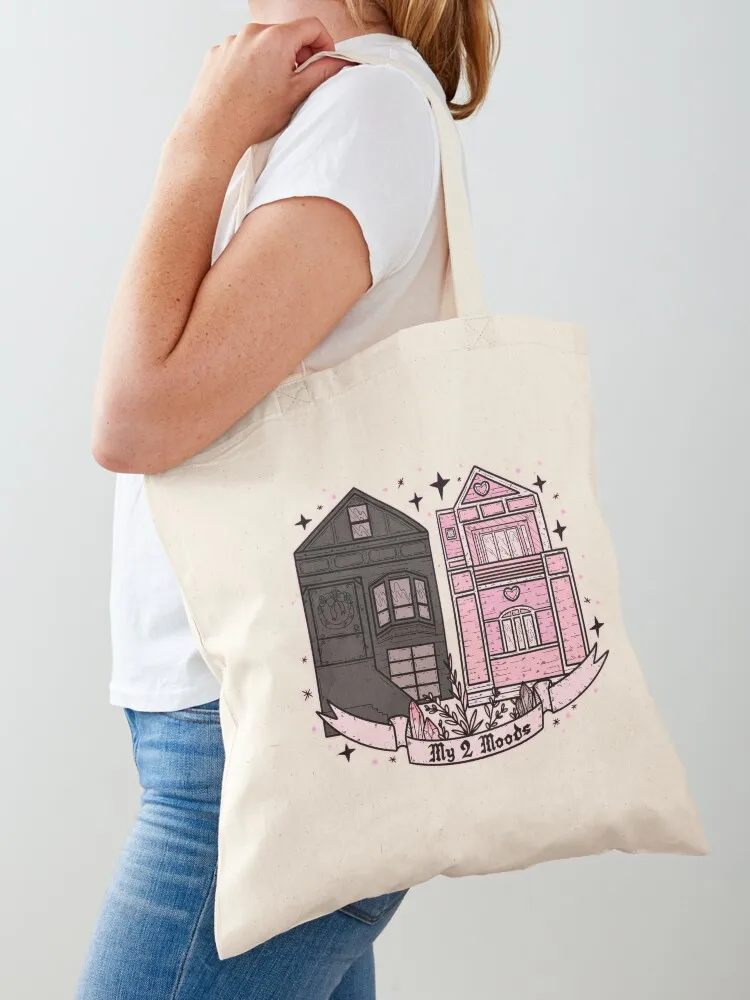 

MY 2 MOODS Tote Bag reusable shopping bags tote large screen