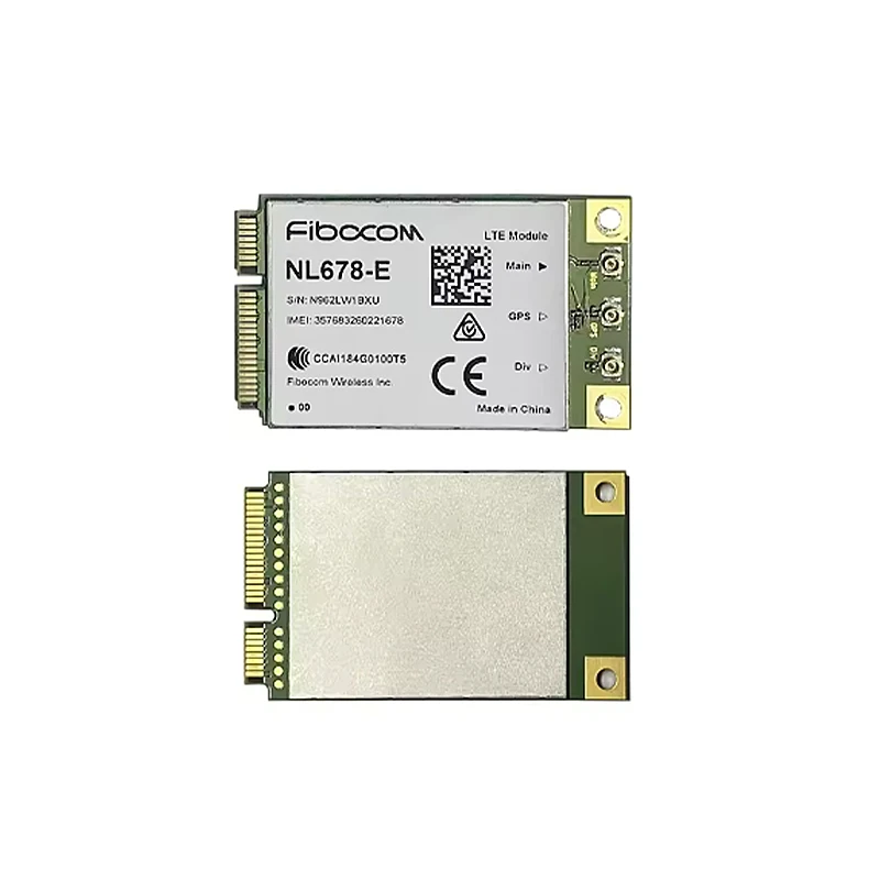 Gebruikt 4G Modem CAT6 NL678-E LTE Mini PCIe 3G 4G Fibocom Module Ondersteuning Openwrt voor WIFI Router Werk in RU Europa Azië