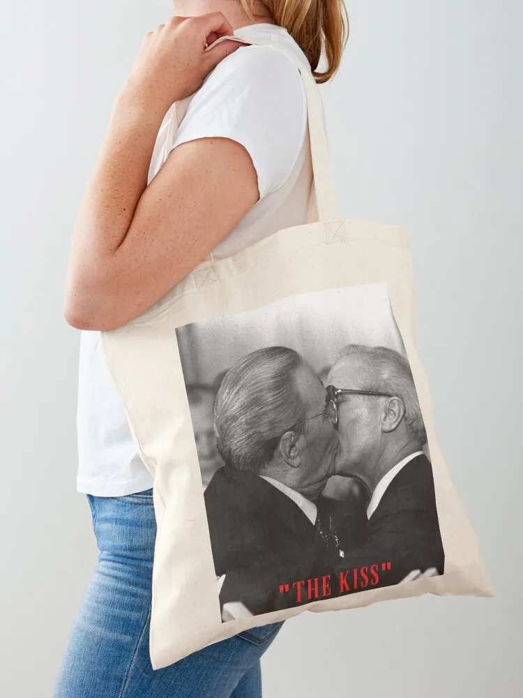 

The Kiss Erich Honecker and Leonid Brezhnev Tote Bag Big bag women tote bags aesthetic reusable shopping bag