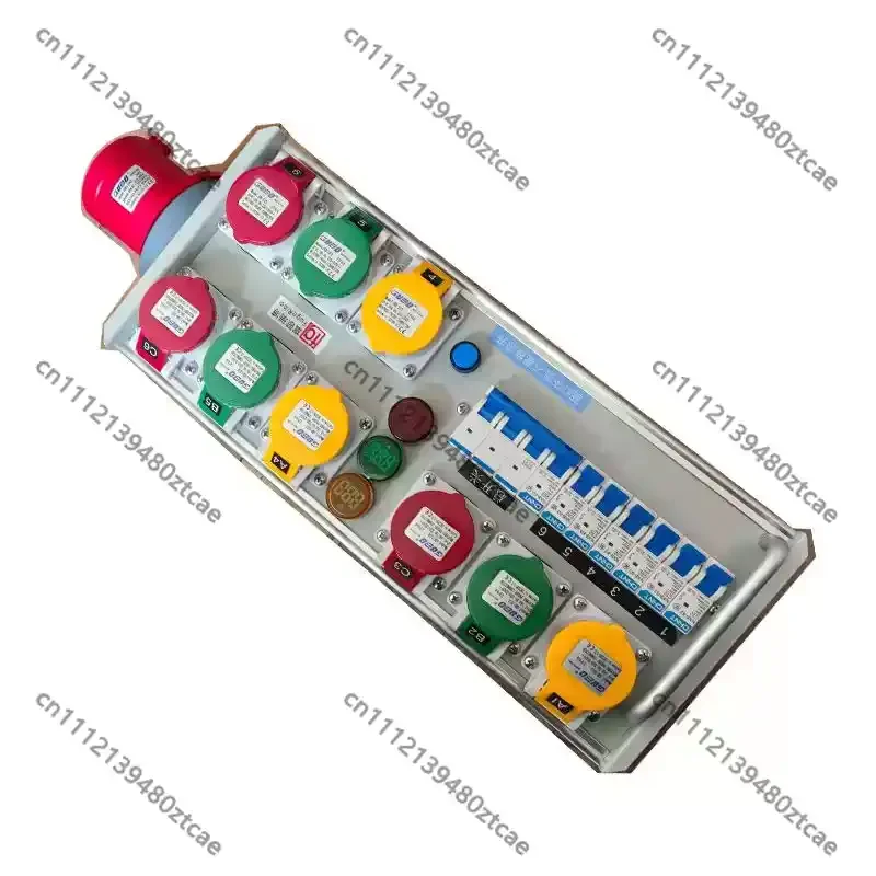 9 Way Suitcase Stage Power Breakout Box With Main Switch For Performance Lighting Audio Large Screen