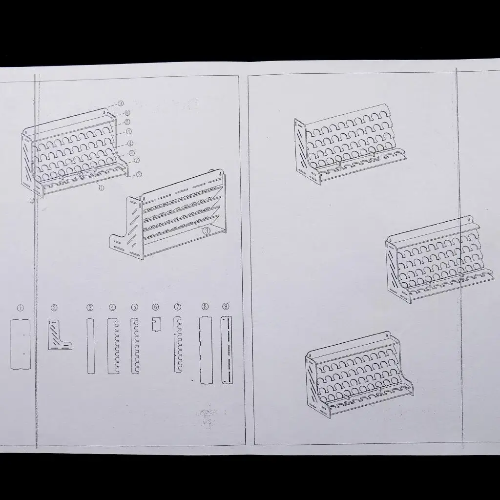 Multifunctionele acryl penselen houder schilderbenodigdheden - 8