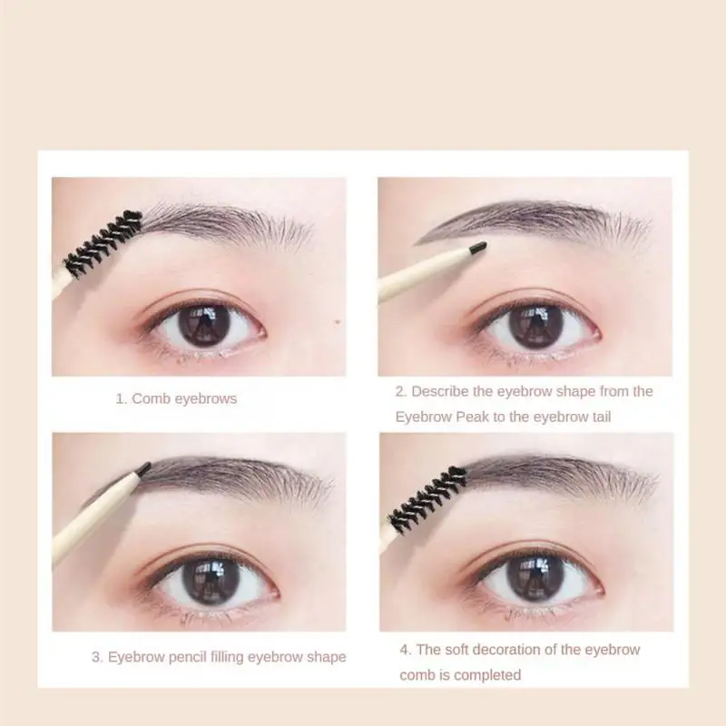 1/5PCS Weiche Nebel Augenbraue Bleistift Hohe Qualität Material Abstrich Glatte Schwarz Kaffee Schönheit Kosmetik Augenbraue Bleistift Kein make-up