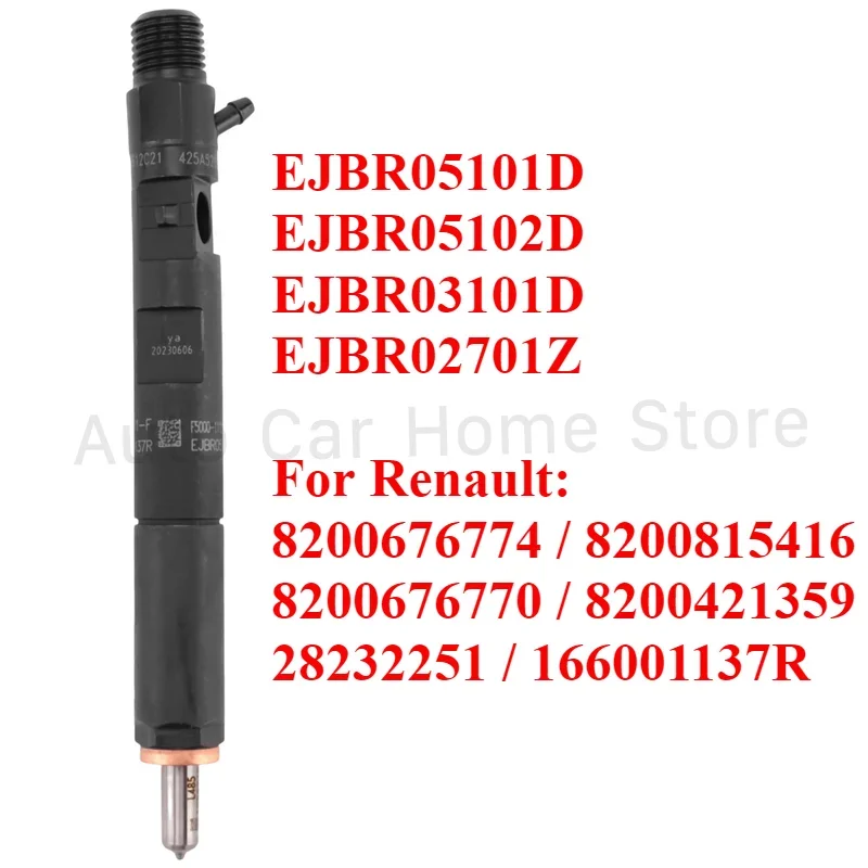 EJBR05101D EJBR05102D 28232251 8200815416 New Diesel Fuel Injector Nozzle for Renault Clio Nissan Dacia 1.5DCI K9K