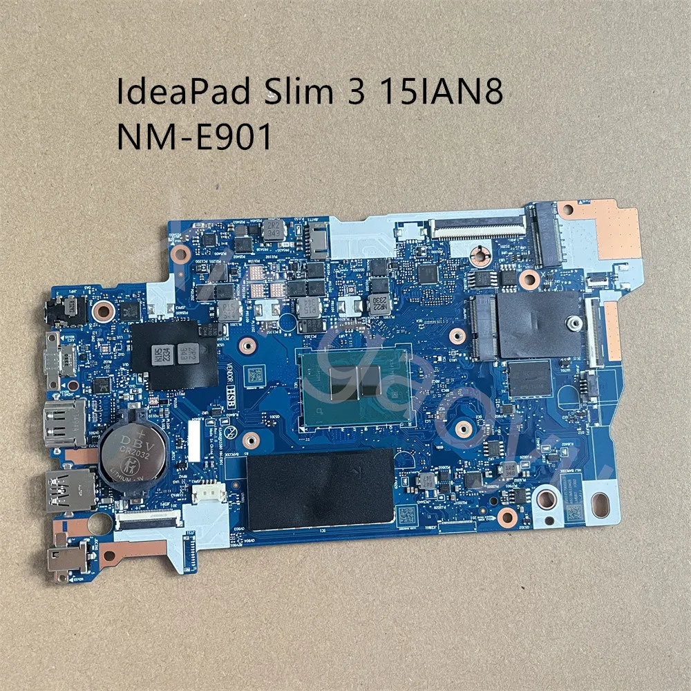 

Оригинальная материнская плата для Lenovo IdeaPad Slim 3 15IAN8 NM-E901 5B21M50988 5B21M50987 N100 4G 128G I3N305U 100% тест в порядке