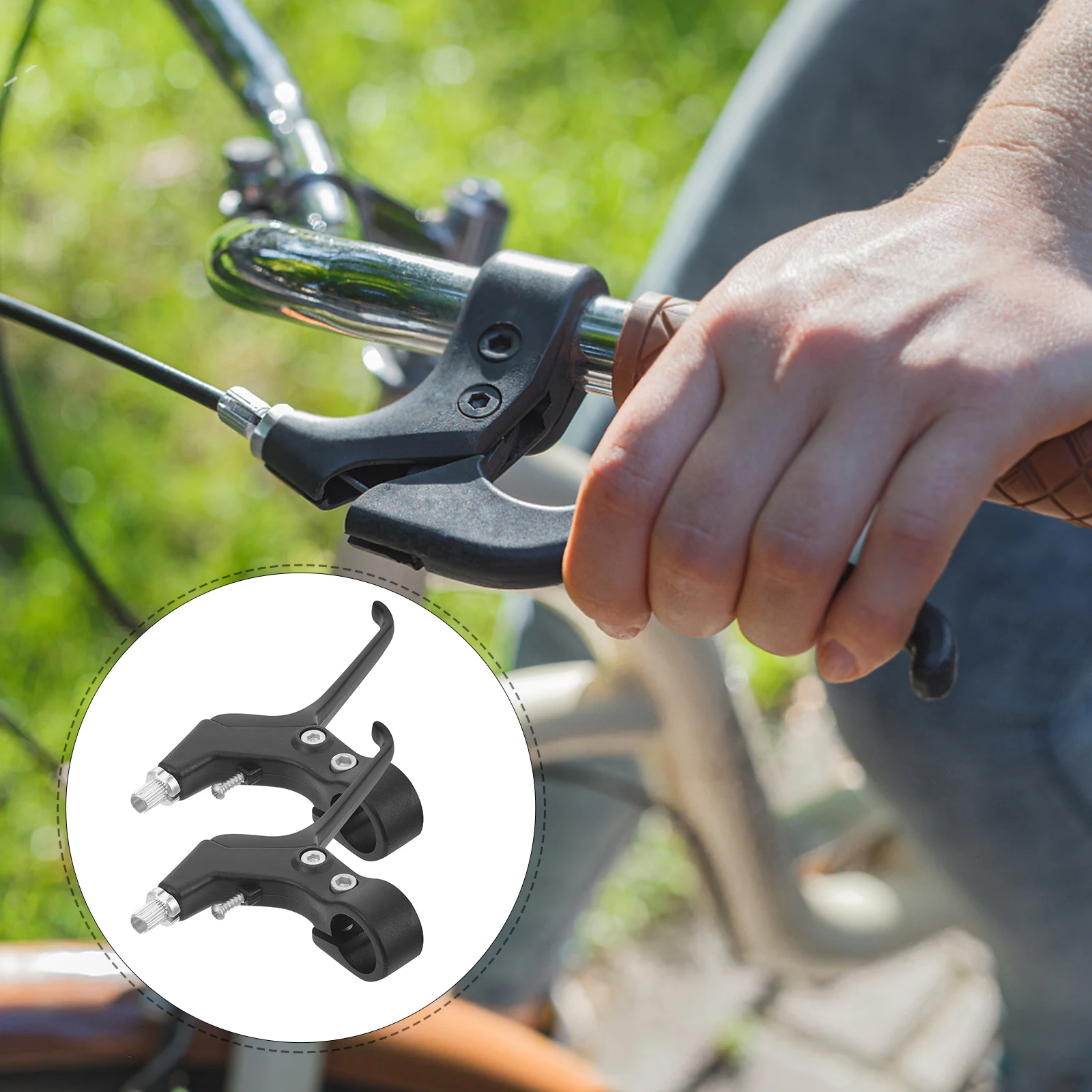 

2pcs Universal Brake Lever For Bike Durable Lightweight Mountain Bicycle Braking Handle Replacement Cycling Parts Racing