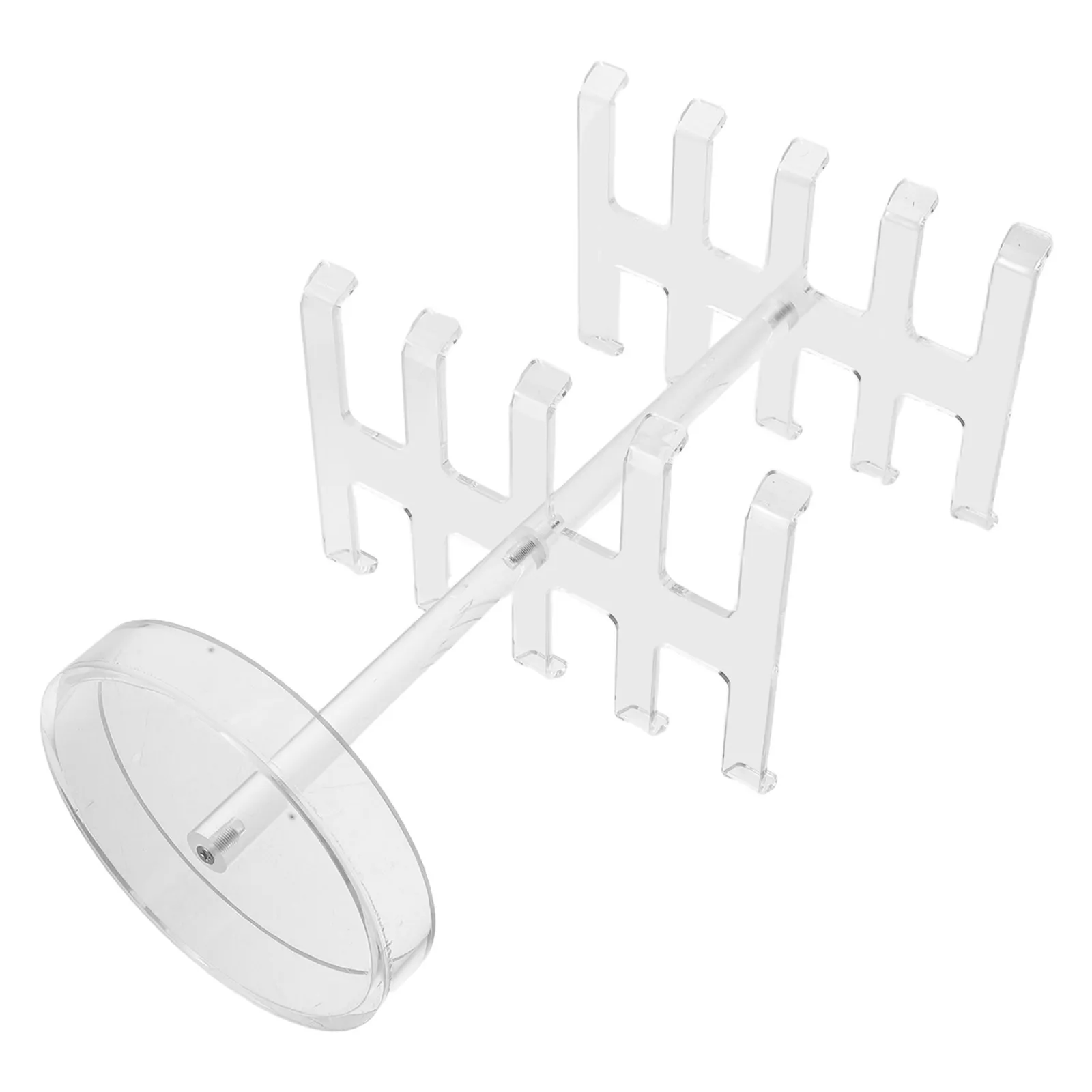 

2 Tier Bracelet Display Stand Clear Acrylic Jewelry Organizer For Women Bangle Holder Rack Counter Dressing Table Earring Watch