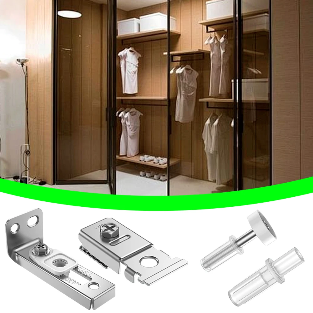 

2Pcs Bifold Door Hardware Repair Kit with 7/8 in Guides Wheel Sliding Barn Door Hardware Kit Bifold Door Parts Door Repair Parts