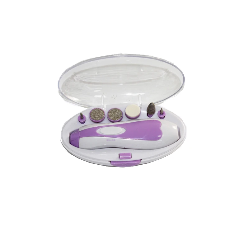 

6 in 1 Professional Women Girl Kid Child Baby Electric Nail Care Manicure Pedicure Beauty Health Gift Set Kit Tool Product