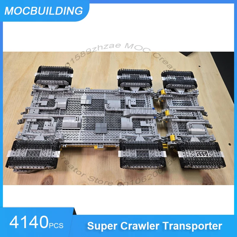 MOC Building Blocks Post-Apollo-Era Super Crawler Transporter MOC for Saturn V MLV DIY Assemble Bricks Display Toy Gifts 4140PCS
