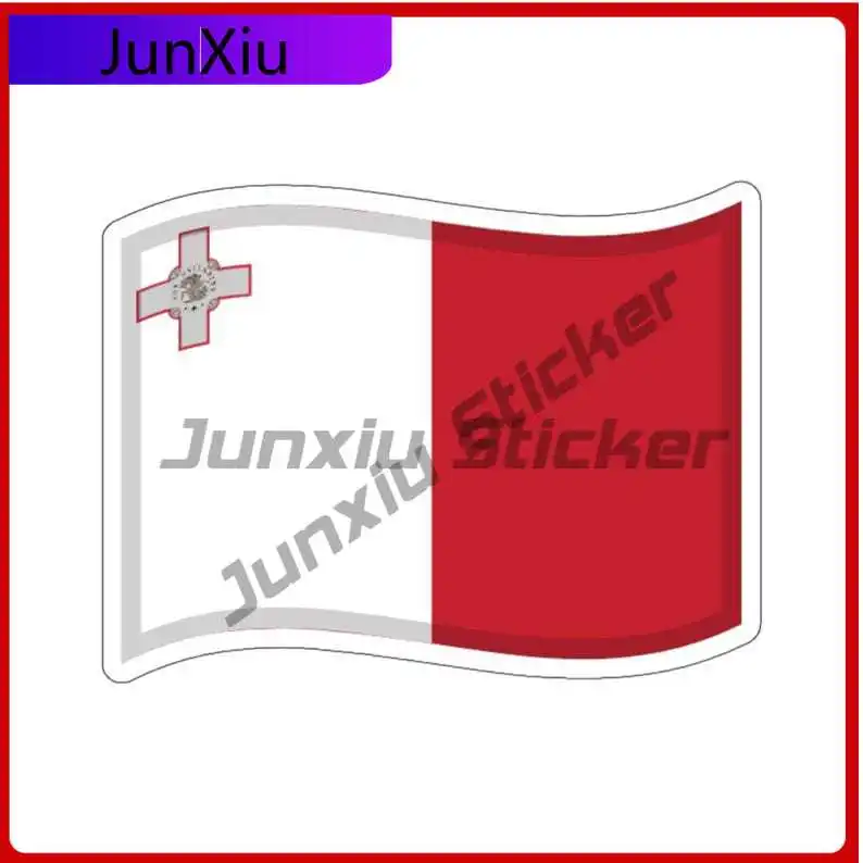 

Malta Flag Sticker Maltese Decals Decoration Anti Scratch Exterior Laptop Electric Scooter Yacht Voiture Ruck Pickup Camper Suv