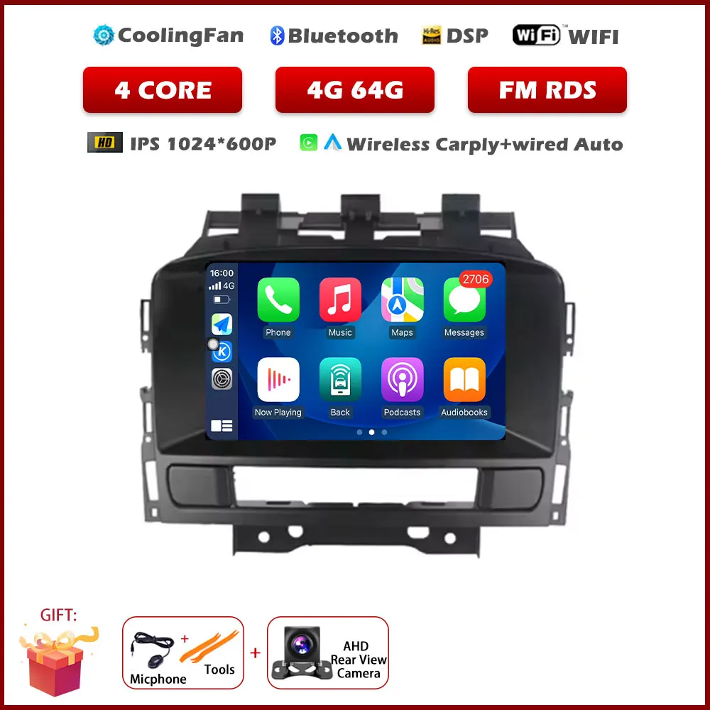 Radio Carplay Voor Opel Astra J 2011-2014 Buick Excelle GT XT Auto Multimedia Speler Intelligent Systeem Android Auto navigatie