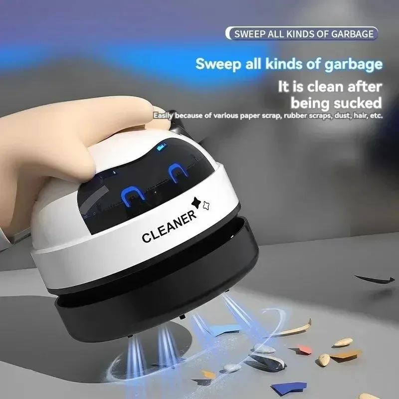Latest Model  Wireless USB Rechargeable Desktop Dust Vacuum｜Mini Table Car Vacuum Cleaner With Detachable Nozzle Cleaning Tool
