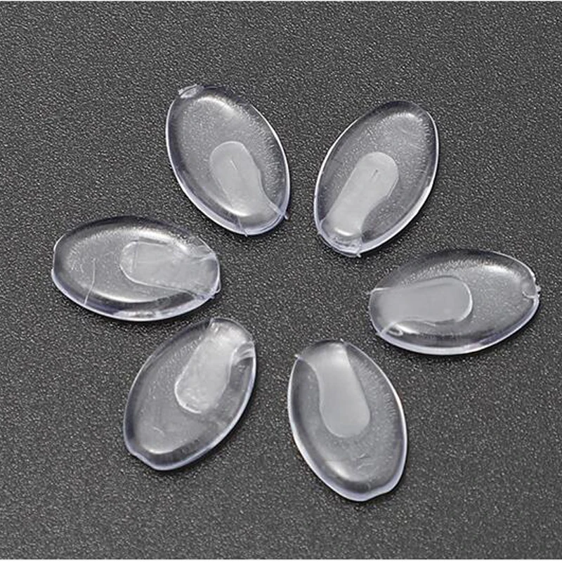 5Pairs Transparent PVC Flat Insert Nose Pads On Glasses Hook Shaped Design for Comfort Anti Slip Eyeglasses Accessories 안경 코받침