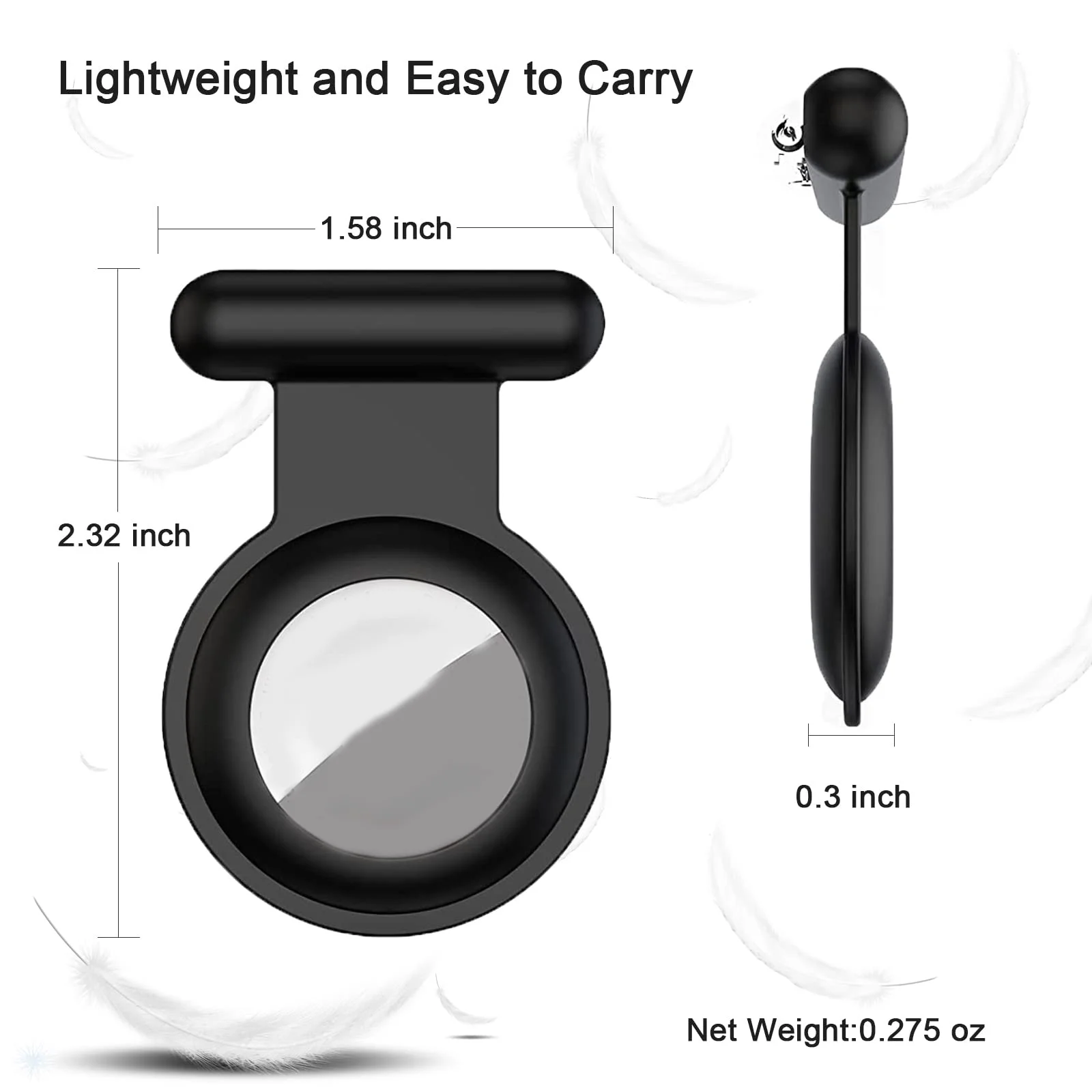 Чехол на булавке для Apple Airtags, силиконовый защитный чехол, устройство против потери для трекера Airtag с булавкой для одежды для детей пожилого возраста