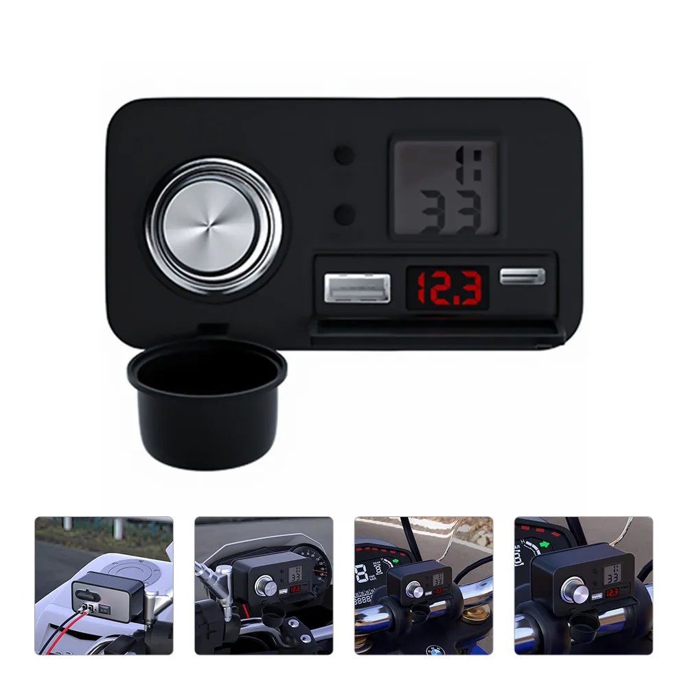 

Motorcycle USB 12V Waterproof Silica Gel Cigarette Lighter Socket Power Adapter Cellphone Mp3 Camera GPS Outdoor Use