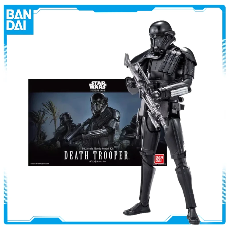 

In Stock Bandai Genuine Figure Star Wars Rogue One Model Kit Anime Figures Death Trooper Collection Model Action Figure Toys