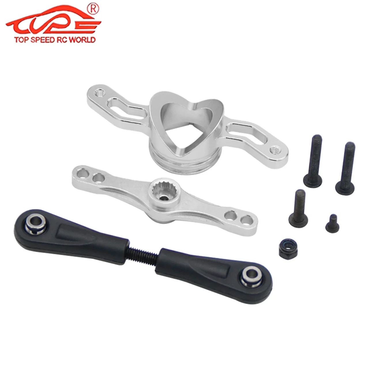 Upgrade CNC Metal Steering Arm Seat Kit (double-sided Rocker Arm 15T/17T) for 1/5 Rc Car LOSI 5IVE-T Rofun Rovan LT KM X2 Parts