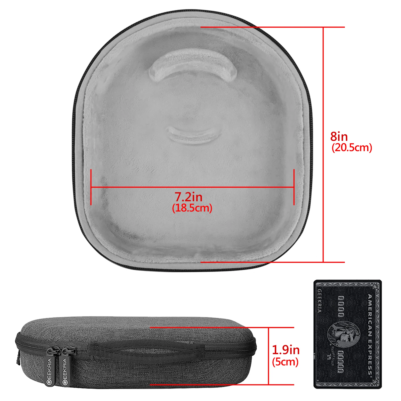 Imagem -04 - Geekria Fones de Ouvido Case Bolsa para Bang & Olufsen Beoplay H95 Fone de Ouvido Bluetooth Portátil Bolsa para Armazenamento de Acessórios