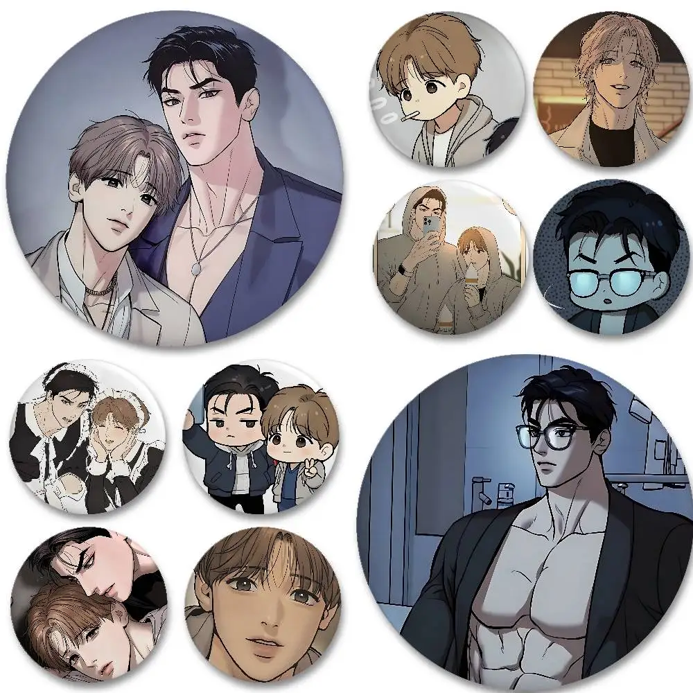 

Manhwa J-jix Badges Button PinsBrooch Creative Funny Quotes Badge Clothes Backpack Jewelry Gift For Kids Friends