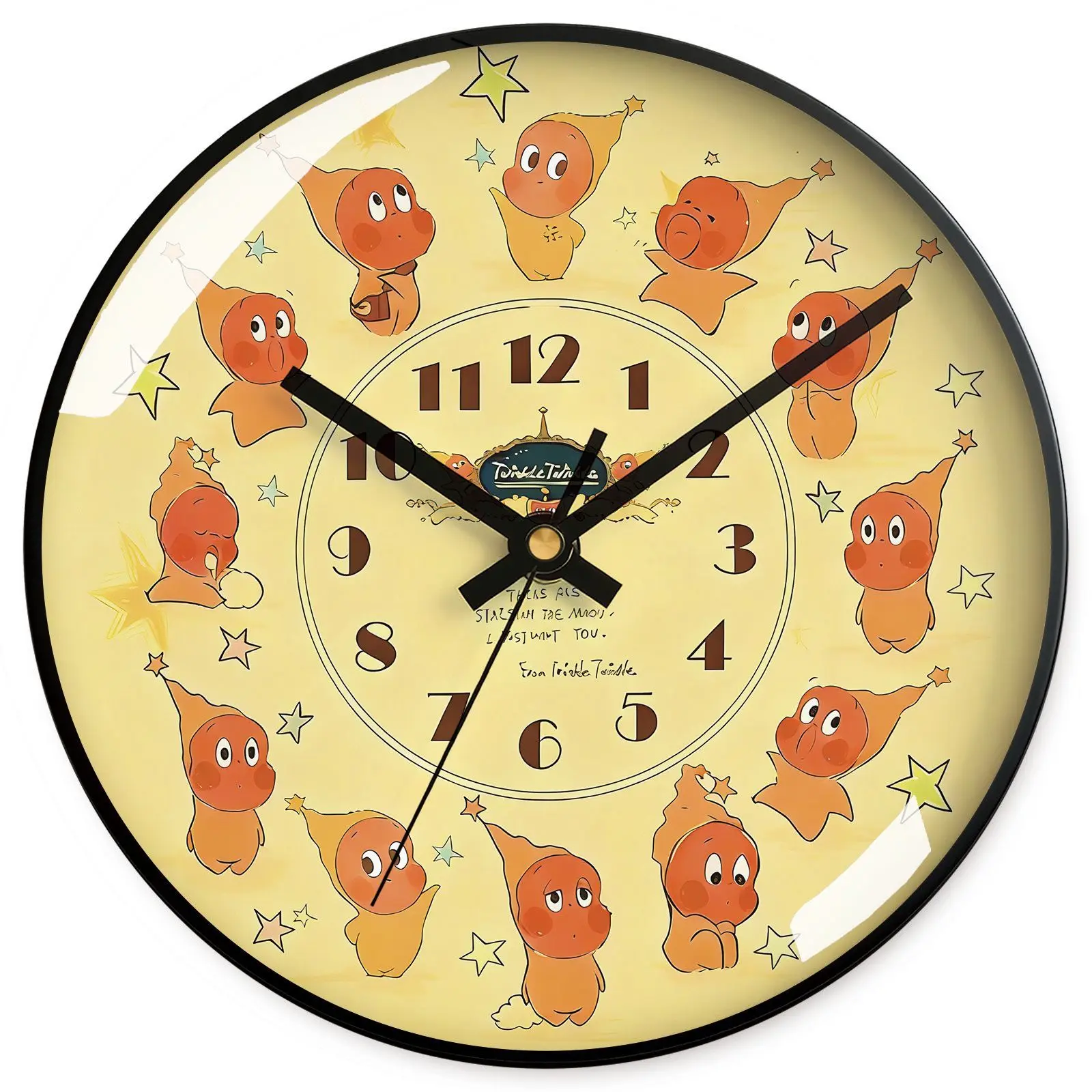 

Original 35cm Cartoon Decorative Wall Clock, No Punching Silent Quartz Clocks