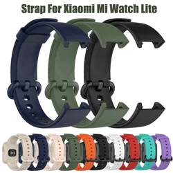 Xiaomi Mi için kayış izle Lite bant spor silikon SmartWatch yedek watchband bilezik mi izle lite Redmi saat kayışı