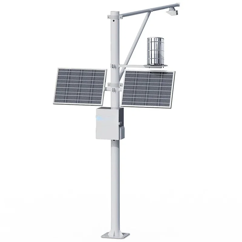 Real-time online system observation and measurement of rainfall level, rain situation and meteorological information