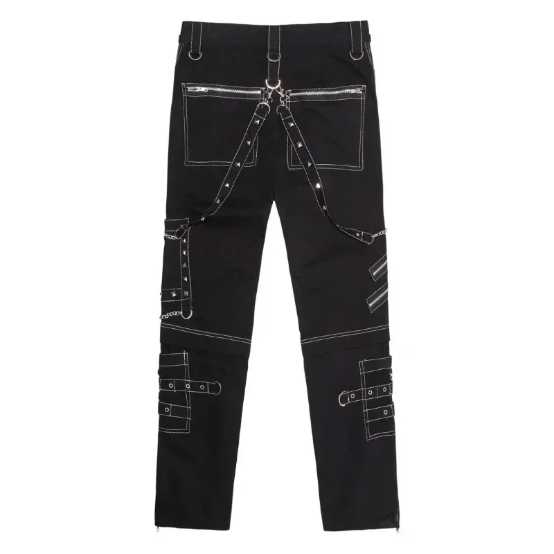 Foreign Trade Personality Casual Trousers Men Gothic Pants Punk Rock Bondage Pants