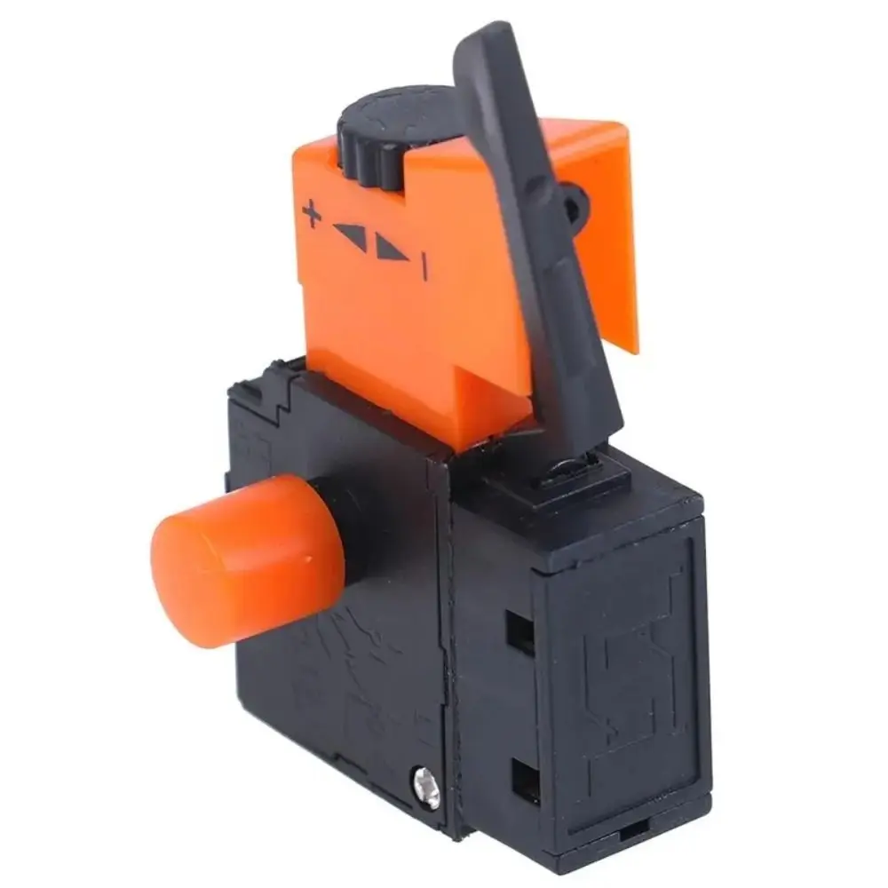 1Pcs New Speed Control Electric Drill Trigger Switch Lock On Power Adjustable Speed Switch Hand Drill AC 220V/6A FA2/61BEK