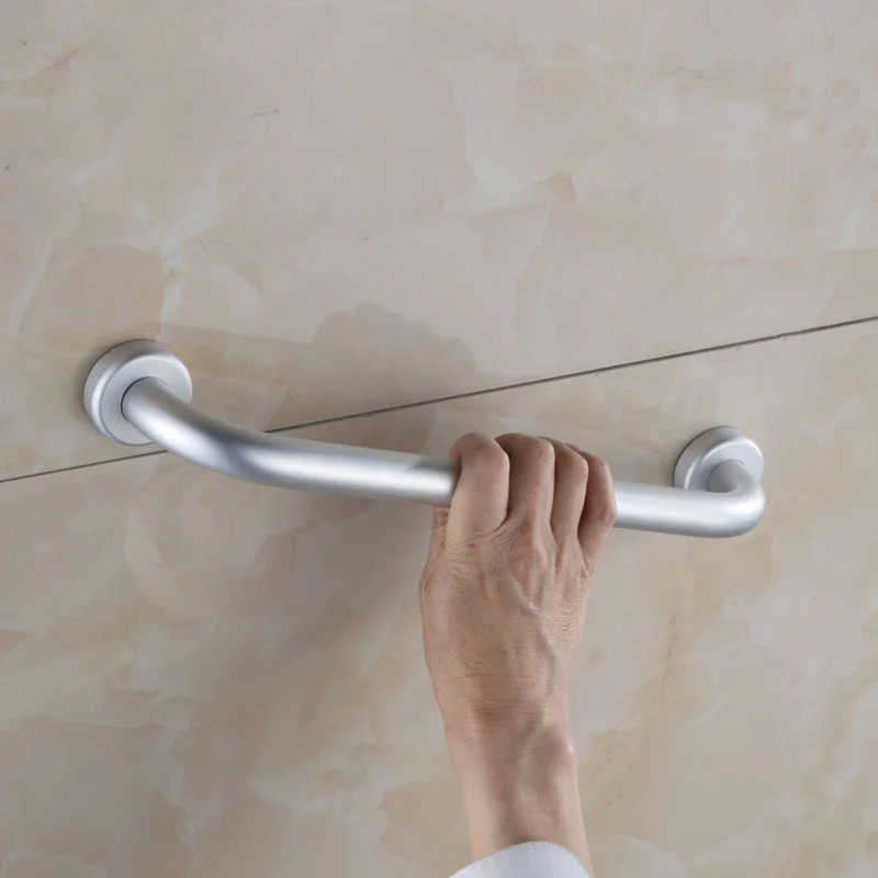 Bathtub Grab Bars Bathroom Armrest Handle Old man and Kid Toilet Handrail Disabled Handrail Bar Safety Towel Rack Aluminum
