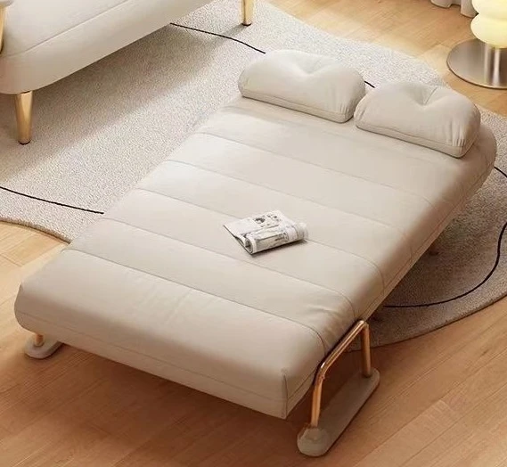 balcony cream wind Folding bed single double small apartment sofa simple living room indoor cama dobrável bedroom furniture