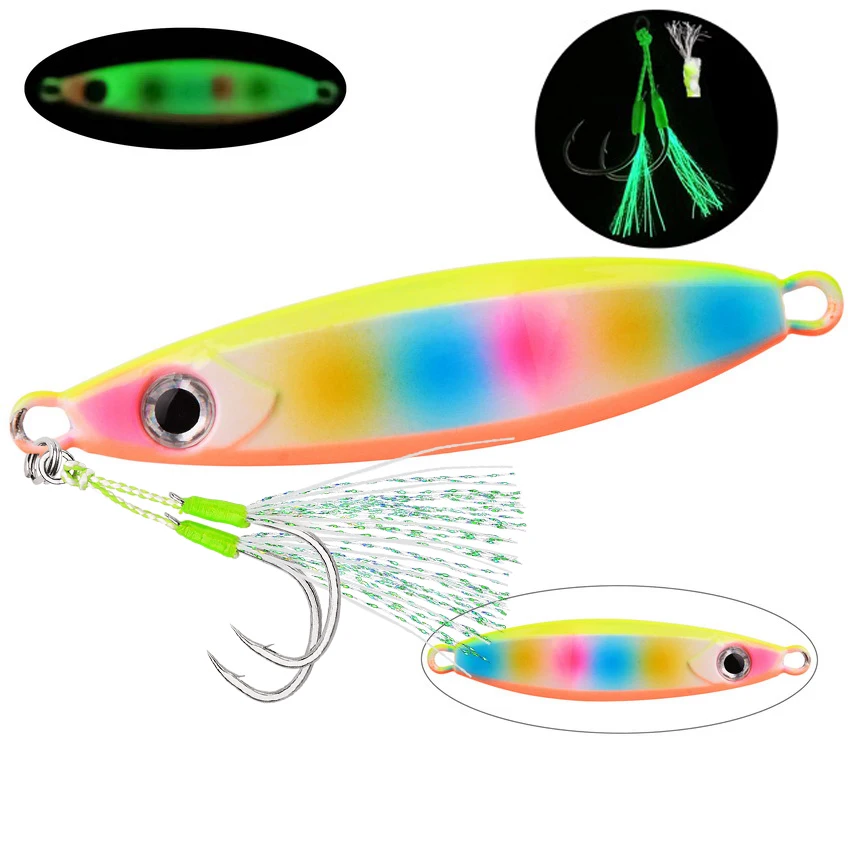 1 stücke 40g 60g 80g 100g Metall Jig Löffel Köder Künstliche Köder Shore Langsam Sinkende jigging Harte Bass Angelgerät Pesca – Detail 12