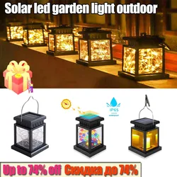 Lumières MENÉES solaires Sol Extérieur Lanternes À Bougie IP65 Terraza Intérieur Suspendu Balcon Lampe Décorations D'éclairage Pour Le Jardin