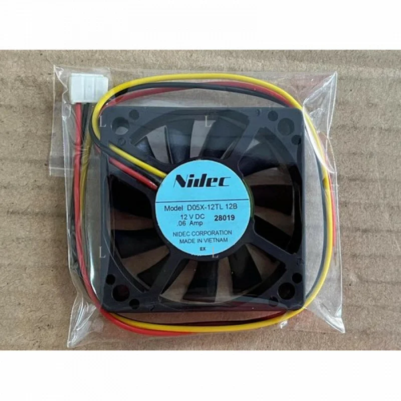 L para Nidec D05X-12TL DC12V 0,60A Ventilador de resfriamento 5010 5CM 3 fios [M158a]