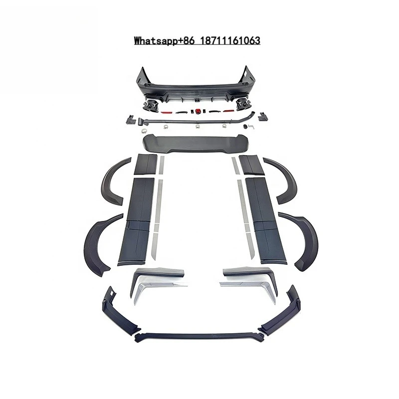 

2019 Year HIACE Japan Style Body Kit for Front Bumper Rear Bumper Exhaust Tips with Accessories Option Body Kits Parts