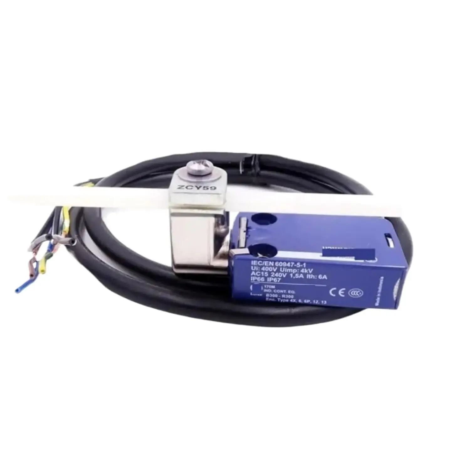 

Limit switch XCMD2159L1 = ZCMD21 + ZCE01 + ZCY59 + ZCMC21L1