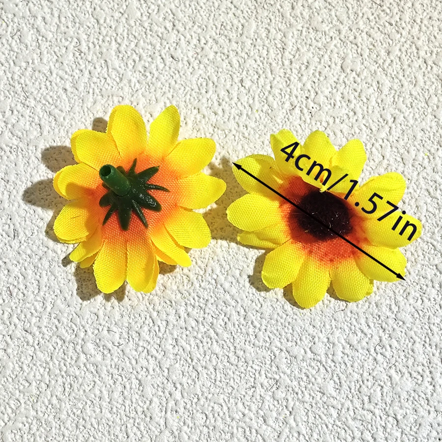 100 Stück künstliche Blumen, Gänseblümchen, künstliche Chrysanthemen, Heimdekoration, Design, Heimdekoration und Hochzeitsdekoration – Detail 4
