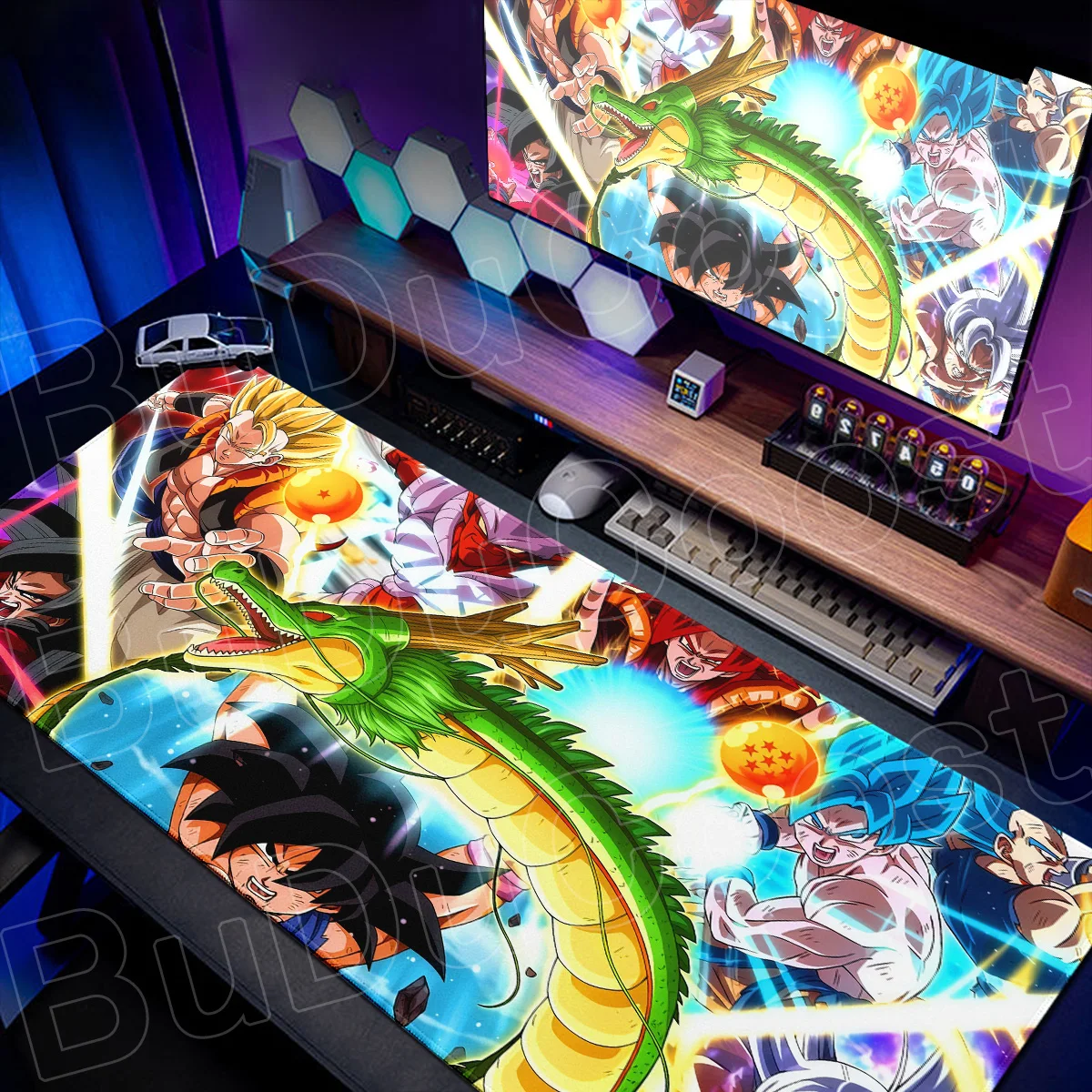 Image of Neues Mauspad Computer Büro Tastaturunterlage Goku Anime Gaming Speed Mice Dragon Ball Gummi Cartoon Weiche Schüler-Schreibunterlage