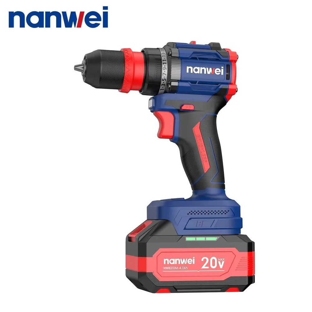 21V 4-IN-1 Cordless Drill Set with Interchangeable Battery Electric Screwdriver Multi-Head Rechargeable Power Tool for
