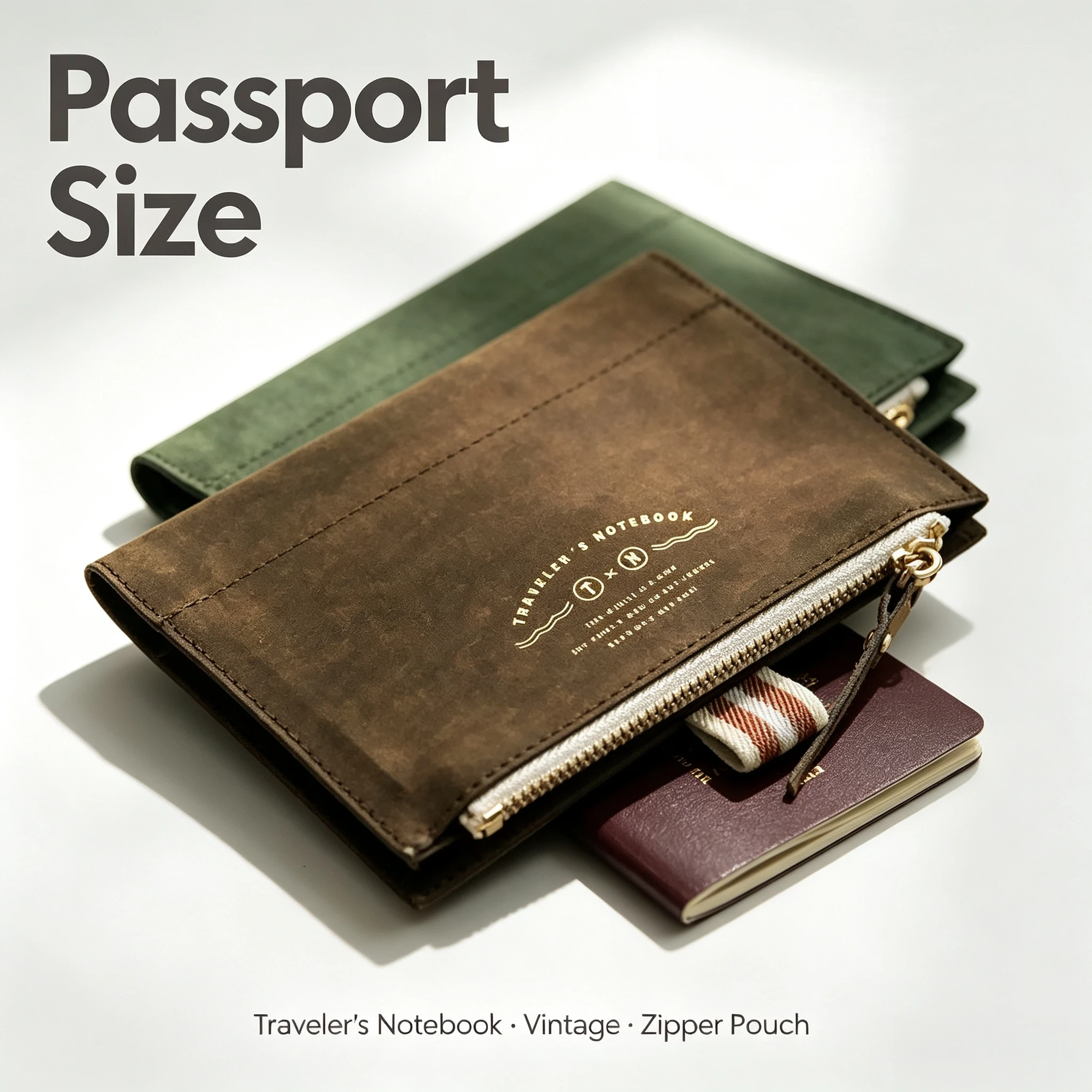 Washable Paper Travel Notebook Zipper Pouch Pen Case Bill Organizer for Stationery & Document Storage Supplies