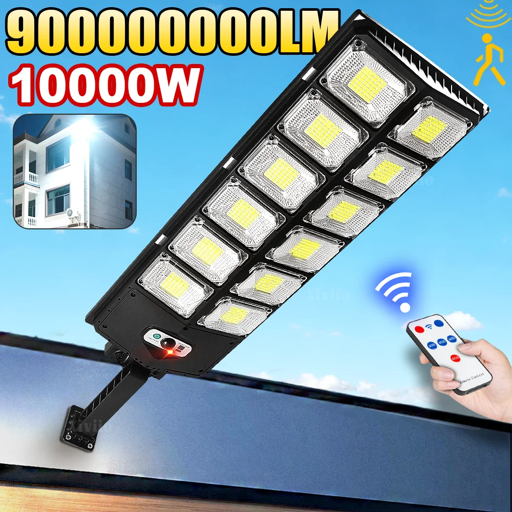 

90000000LM 10000W Super Powerful LED Solar Light Outdoor Motion Sensor Solar Wall Lamp IP67 Villa Garden Street Security ighting