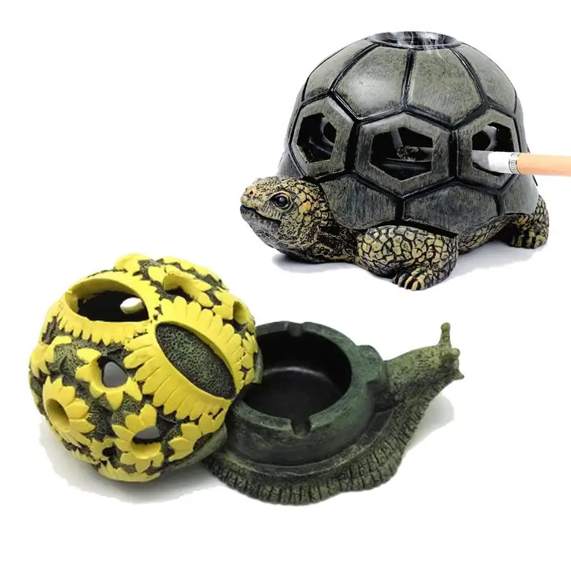 1 Stück Kreative Schildkröten-Schnecken-Tier-Motive Aufbewahrungsbox Desktop-Mülleimer Dekoration