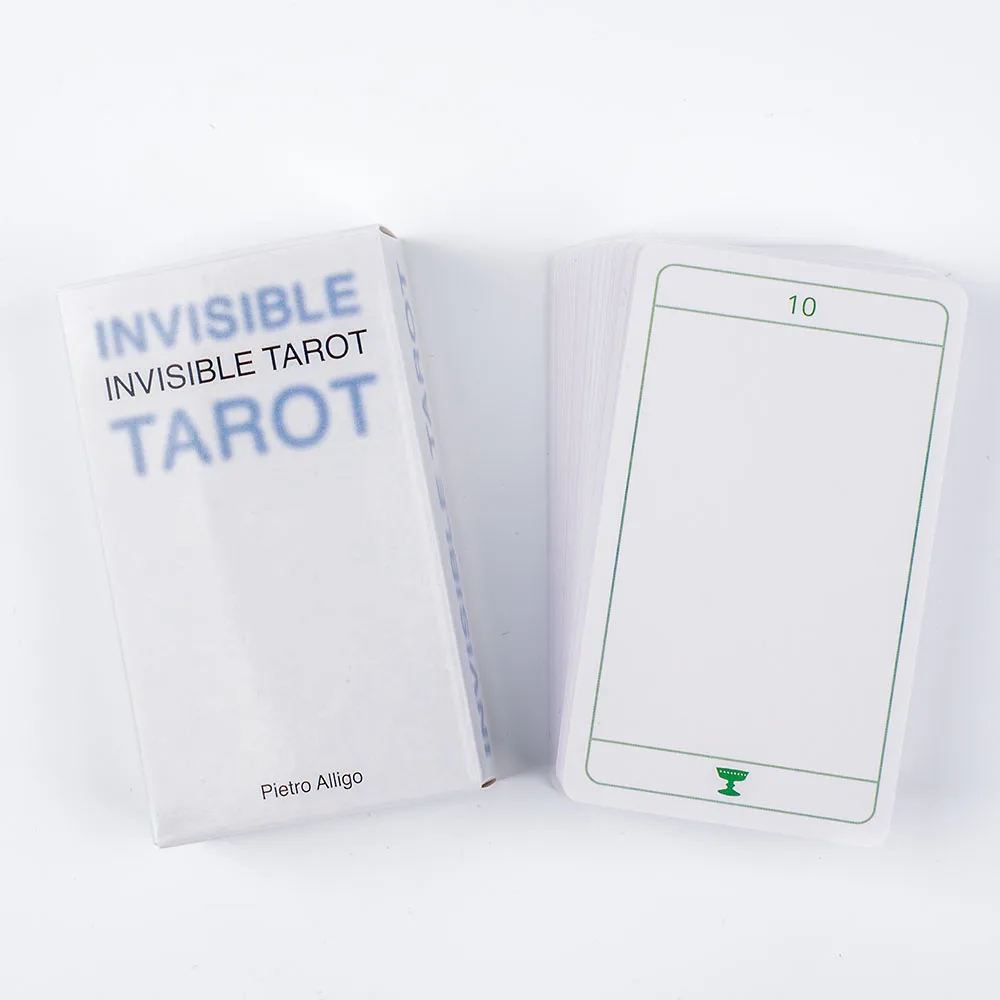 Unsichtbares Tarot, 78 leere Karten, erstellen Sie Ihr eigenes Tarot-Deck, 10,3 x 6 cm, üben Sie Ihr Sehvermögen der unsichtbaren Familie auf der Party – Detail 5