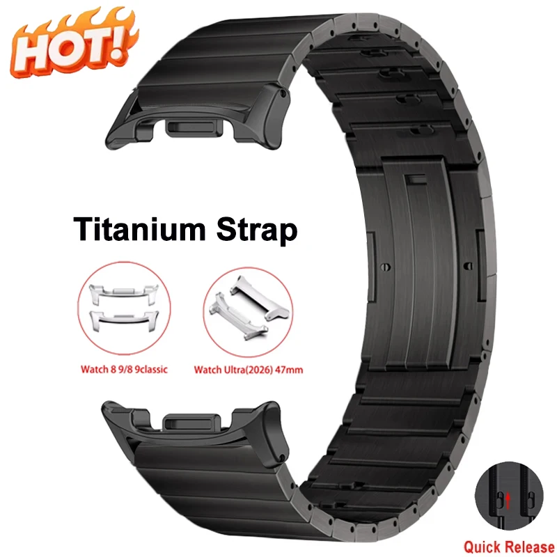 Titan-Armband für Samsung Galaxy Watch Ultra 2 Schnellwechsel-Armband für Galaxy Watch 8 Classic 46mm 9 8 44mm 40mm Ersatz