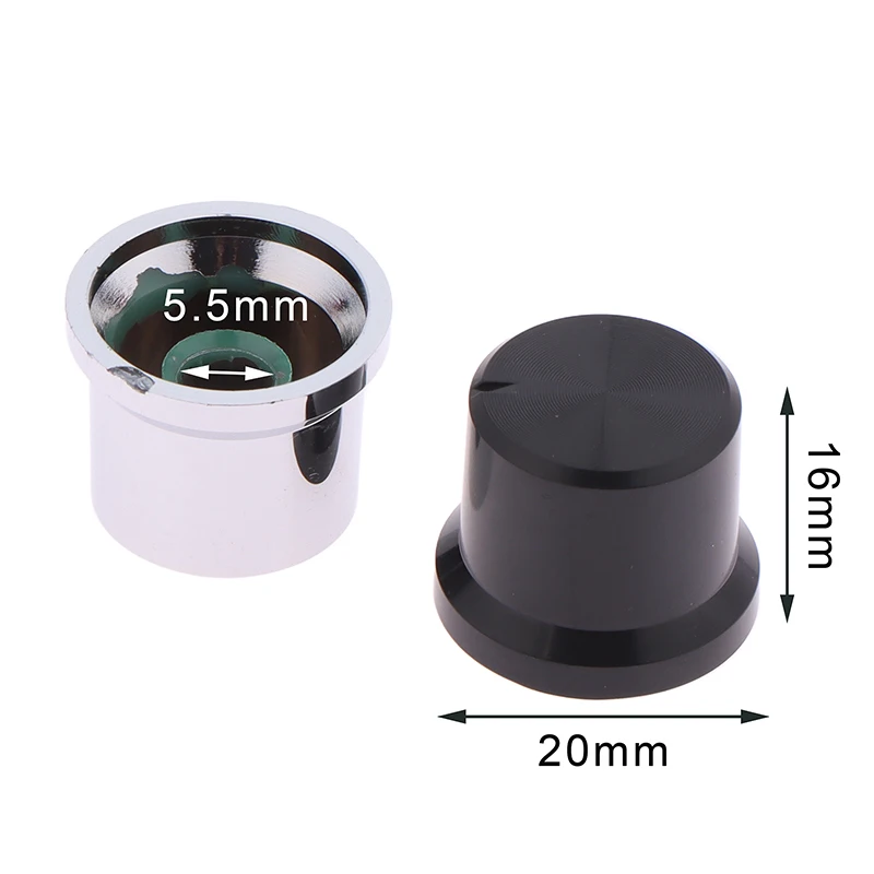 1Pc 20x16MM Mini Aluminum Knob For Audio Amplifier Potemtiometer Volume Control Guitar AMP Effect Pedal Stomp Box Mixer Knob