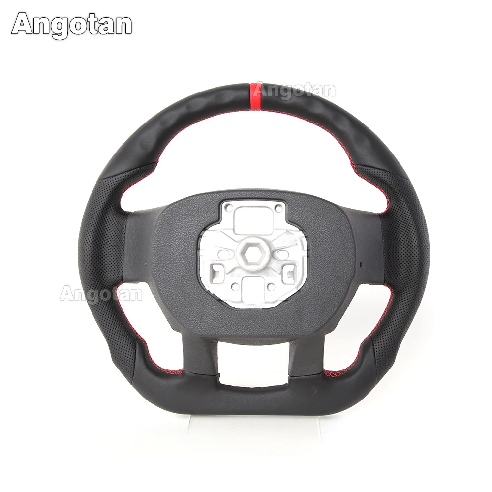 Setir Kulit Asli Untuk Ford F150 2015-2020 tanpa Lubang Paddle Shifter & Pemanas