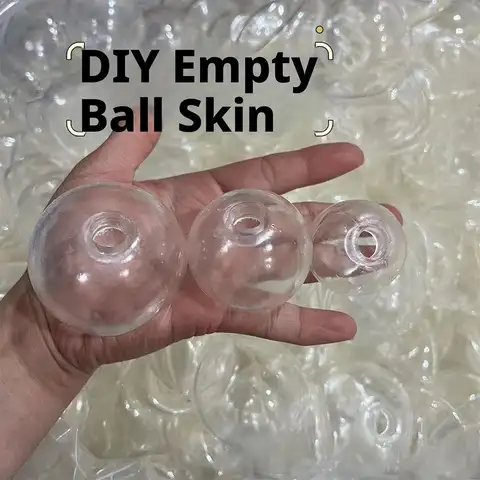 10pcs Creative Sphere Jewelry TRP Casting Molds Tools Diy Handmade Empty Ball Skin Slow Rebound Decompression Slow Rebound Toy