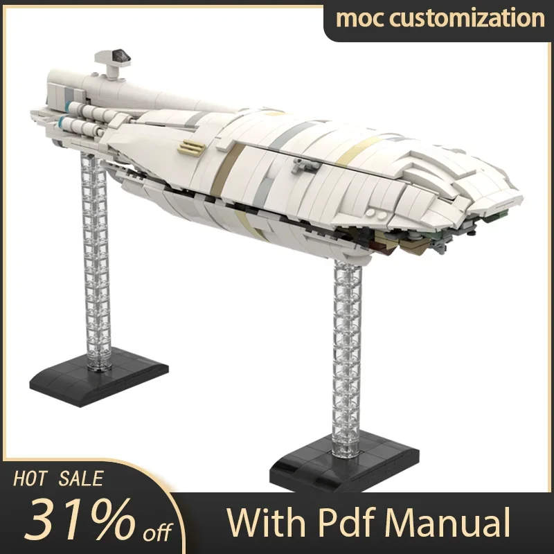 

НОВЫЙ 954 шт. MOC Star Battle GR-75, транспортный космический корабль, сделай сам, креативная детская кирпичная игрушка, здание на день рождения, праздничный подарок, блоки