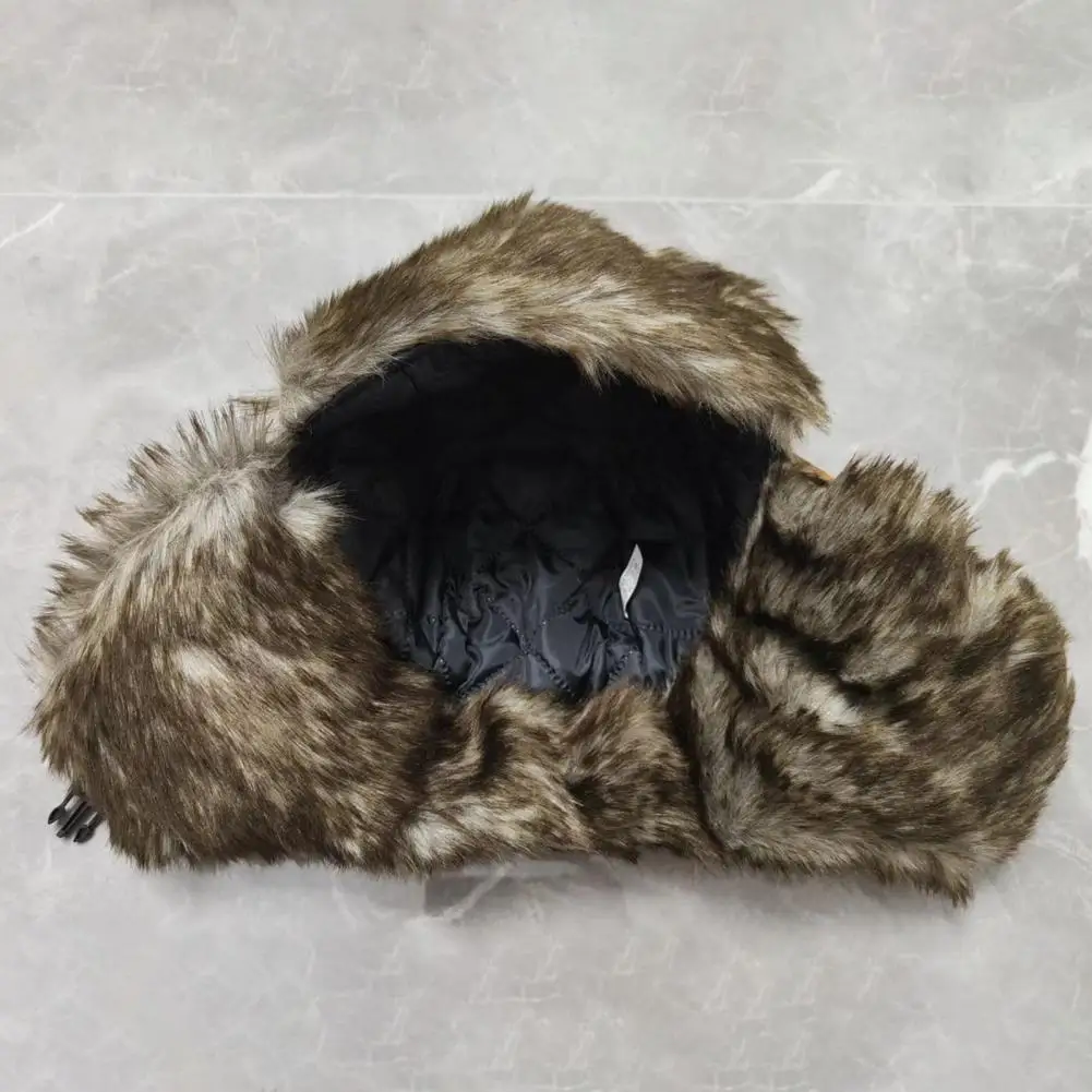 Popular Unisex Cap Autumn Winter Camouflage Adult Dome No Brim Riding Couple Cap Ear Flap Hat Keep Warm